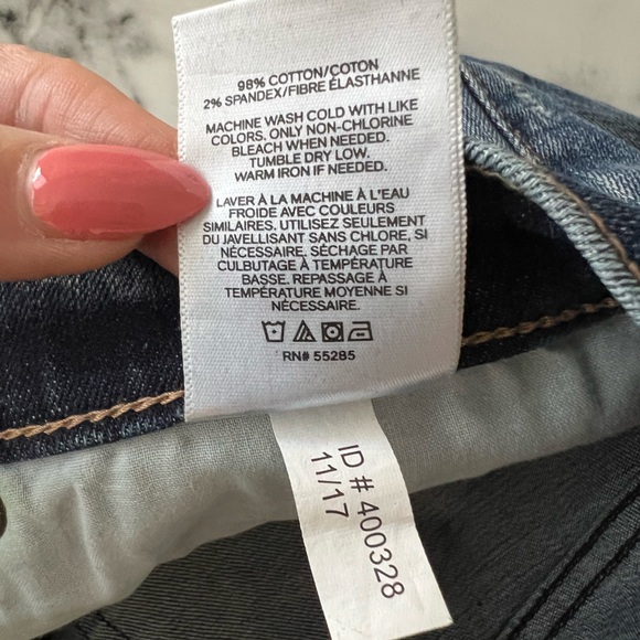 EXPRESS Girlfriend High Rise Stretch Ripped Jeans Size: 4 - Picture 12 of 13